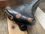 Brooks Conquest all terrain leather saddle bike black 1990 England - Image 2