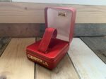 Certina large red mens chronograph tool watch box 1970 Switzerland