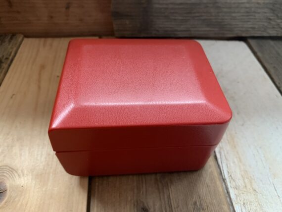 Certina large red mens chronograph tool watch box 1970 Switzerland - Image 6