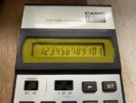 Casio HL-121 electronic calculator pouch 1980 Japan