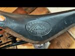 Brooks Conquest all terrain leather saddle bike black 1990 England