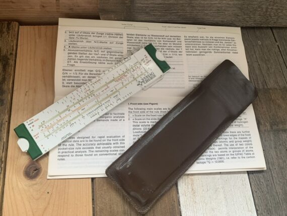 Faber Castell Chemie Verlag slide rule 1970 Germany - Image 4