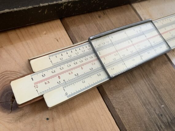 Nestler 23aR longer midsize 40cm 16" slide rule 1940 Germany - Image 5