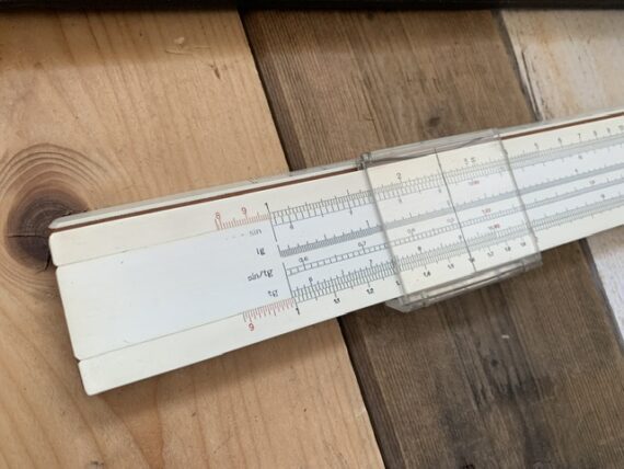 Faber Castell Statistik 3/11 concrete slide rule container 1950 Germany - Image 5