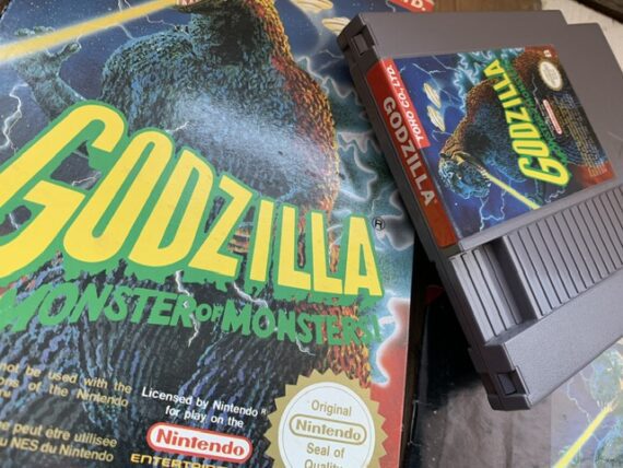 Godzilla NES video game box manual PAL 1992 JAPAN