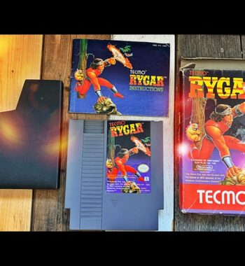 Rygar NES video game PAL box manual 1990 Japan
