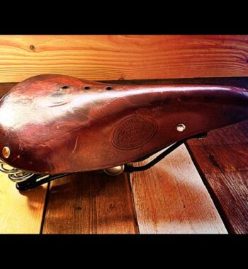 Lepper Weltmeister leather saddle bike brown 1990 Holland