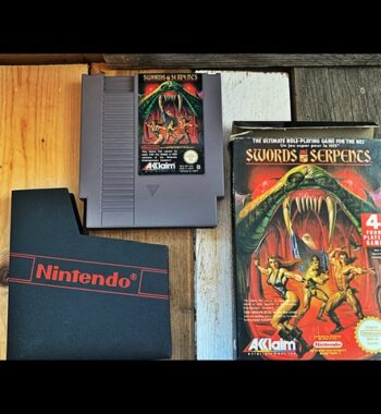 Swords and Serpents NES video game PAL box only 1990 Japan