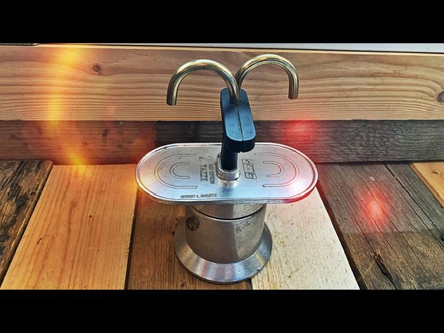 Bialetti OMG mini express percolator 2 cup Italy 1970