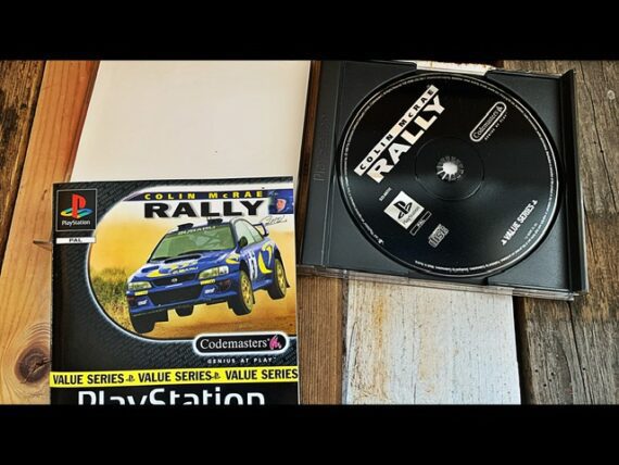 Rally Colin McRae PS1 video game PAL box manual 1998 Japan