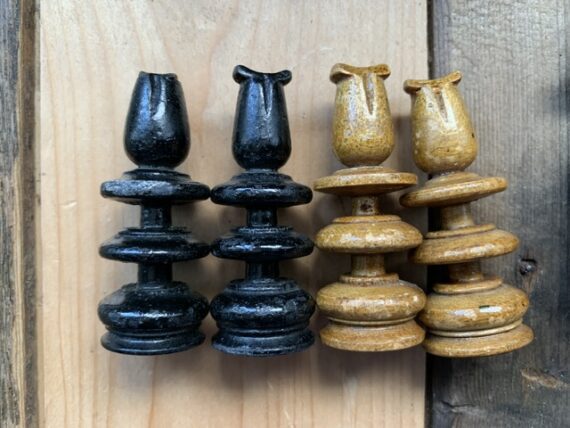 Large early light weight Chess set K8 ca. 1900 England - Image 11