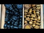 Large early light weight Chess set K8 ca. 1900 English