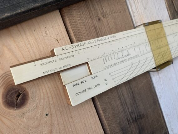 Dennert Pape CC Moler Electric line calculator slide rule 1935 Germany USA - Image 8