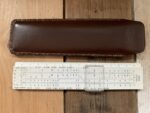 Aristo 80136 BG woven concrete pocket slide rule case 1960 Germany