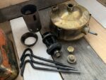 Juwel 21 small brass camping stove in tin 1950 Germany - Image 9