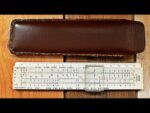 Aristo 80136 BG woven concrete pocket slide rule case 1960 Germany