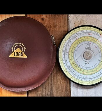 Loga 30 Tt 360 circular duplex slide rule in case 1970 Switzerland