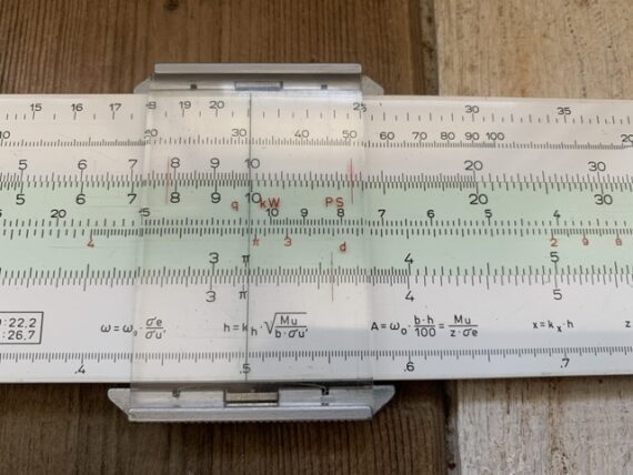 Nestler 0440 Maarschalk Concrete slide rule Germany 1960