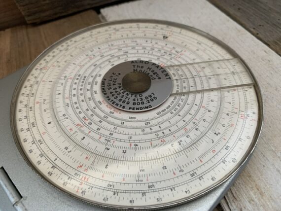 Alro 300D Slide rule metal case 1950 Holland