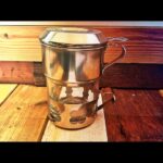 Menagia Baes Durobor Duralex steel single serve drip pot 1970 Belgium