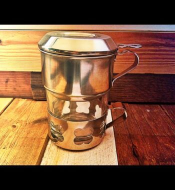 Menagia Baes Durobor Duralex steel single serve drip pot 1970 Belgium