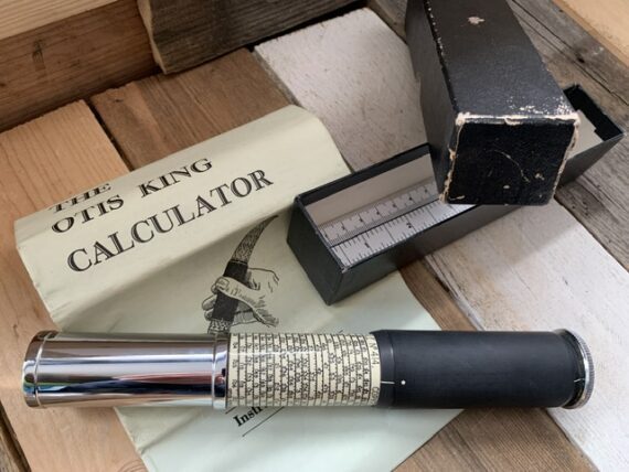 Otis King cylindrical Slide rule model K full set 1970 England