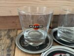 Martini Man Commercial film coaster set glasses 9x tin 1990 Italy - Image 4
