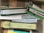 Faber Castell 2x Novo Duplex 2/83 and 2/82 slide rule full sets 1960 Germany