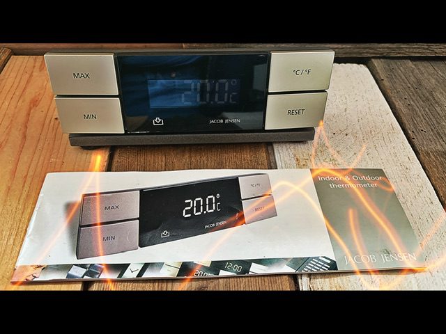 Jacob Jensen design silver thermometer 2000 Denmark