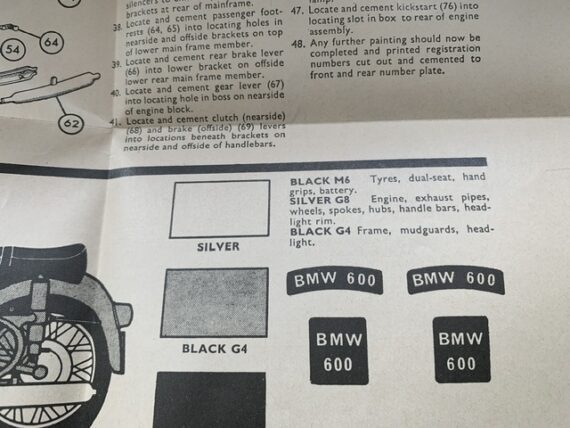 Airfix kit 4480 model BMW R69 1:10 scale England 1975 - Image 6