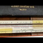Nestler 25B Kalkulator Grundmann Machine Time slide rule Germany 1940