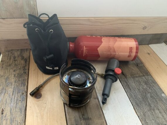 Sigg Fire Jet travel stove multi fuel bottle pump 2000's Switzerland