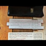 Graphoplex CTN metal tubes pocket slide rule 1960 France