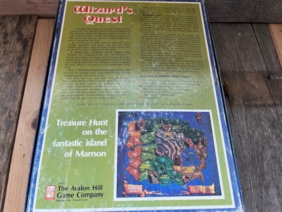 Wizard Quest strategic board game Avon Hill 1979 USA
