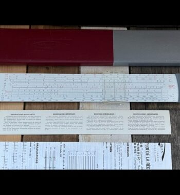 Graphoplex 690a Neperlog log-log slide rule full set 1970 France