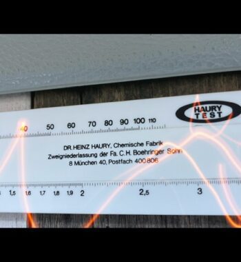 Haury test chemical slide rule 1960 Germany