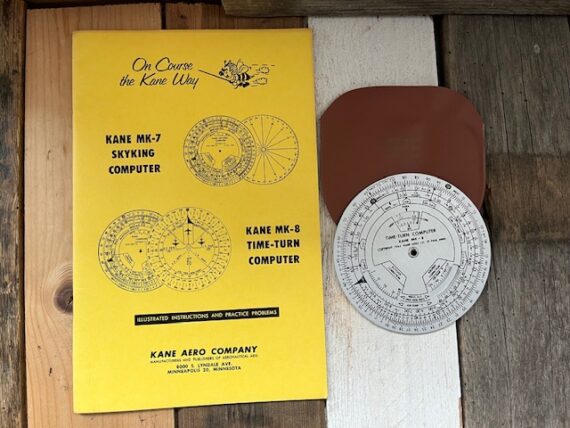 Kane MK-8 time turn computer air navigation slide rule manual 1964 USA - Image 6