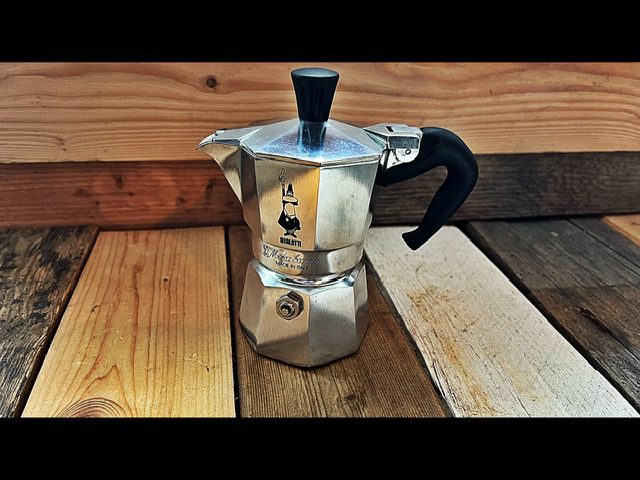 Bialetti moka express aluminum percolator 1 cup Italy 2003
