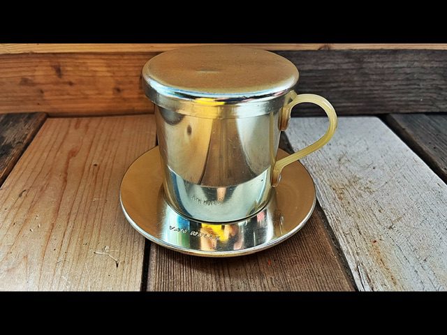 Van Nelle single cup filter holder bakelite handle 1950 Holland