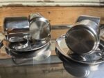 Guido Bergna Kitty Oro full coffee set stainless steel gold plated 1980 Italy - Image 12