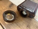 Zeiler 4350 torch flashlight dark brown bakelite Germany 1940