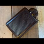 Zeiler 4350 torch flashlight dark brown bakelite Germany 1940