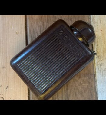 Zeiler 4350 torch flashlight dark brown bakelite Germany 1940