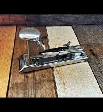 Ace Pilot 404 chrome spring loaded Stapler 1980 USA