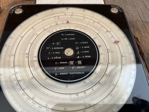 Graphoplex Roplex circular slide rule in case 1950 France - Image 6