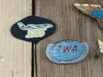 lot of 5x lapel pins badges Airways mid century various countries