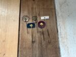 lot of 5x lapel pins badges car brands mid century various countries