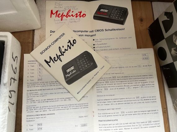 Mephisto I Brikett chess computer boxed Hegener Glaser 1980 Germany