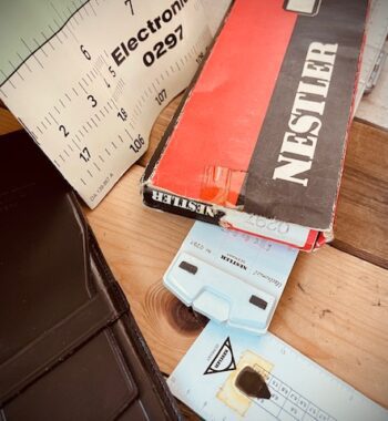Nestler Electronic I slide rule 0297 full set 1970 Germany