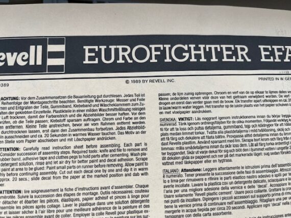 Revell 4794 Eurofighter 1:32 model kit 1989 Germany - Image 6